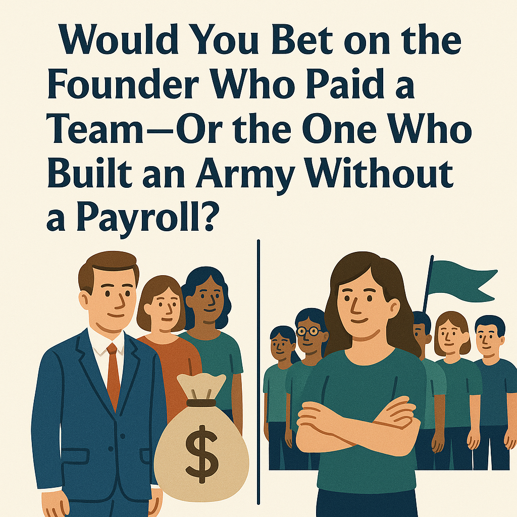 Would You Bet on the Founder Who Paid a Team—Or the One Who Built an Army Without a Payroll?