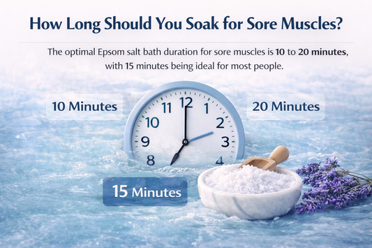 How Long Should You Soak for Sore Muscles? (Epsom Salt Bath Timing Guide)