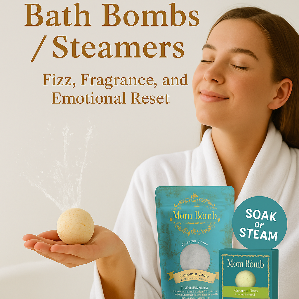 Bath Bombs/Shower Steamers – Fizz, Fragrance, and Emotional Reset