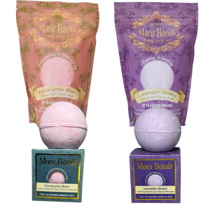 Gift Bundle: 2 Epsom Soaks + 2 Bath Bomb/Shower Steamers