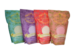 Better For You Bath Soak Collection – 4-pack of 3 lb natural bath salts from Mom Bomb

