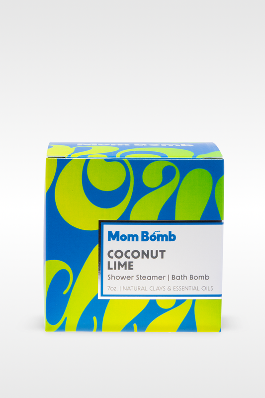 Box of Mom Bomb Coconut Lime product on a white background
