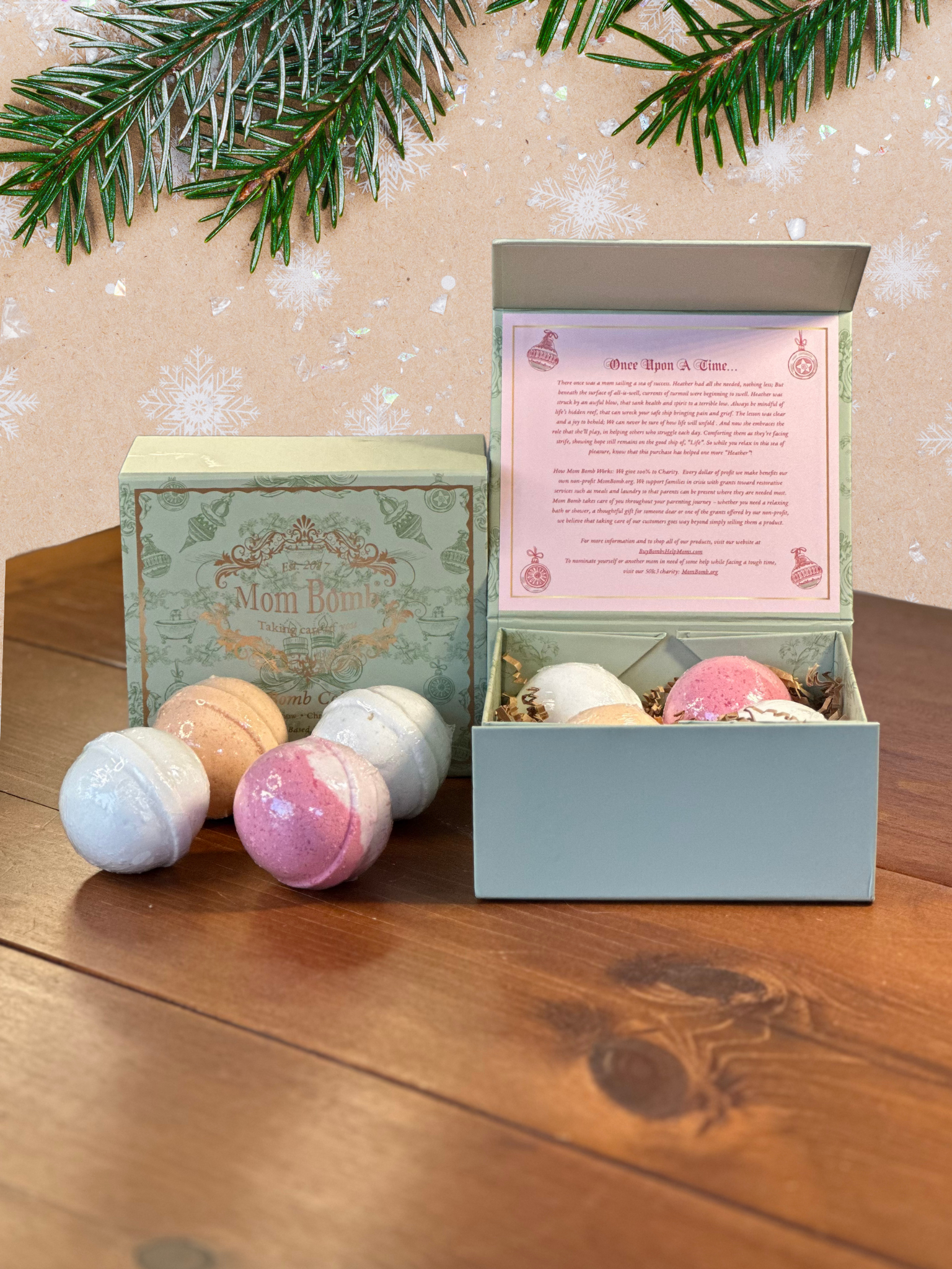 Evergreen Moments Winter Bath Bomb Gift Set – A Cozy Gift for Every Season