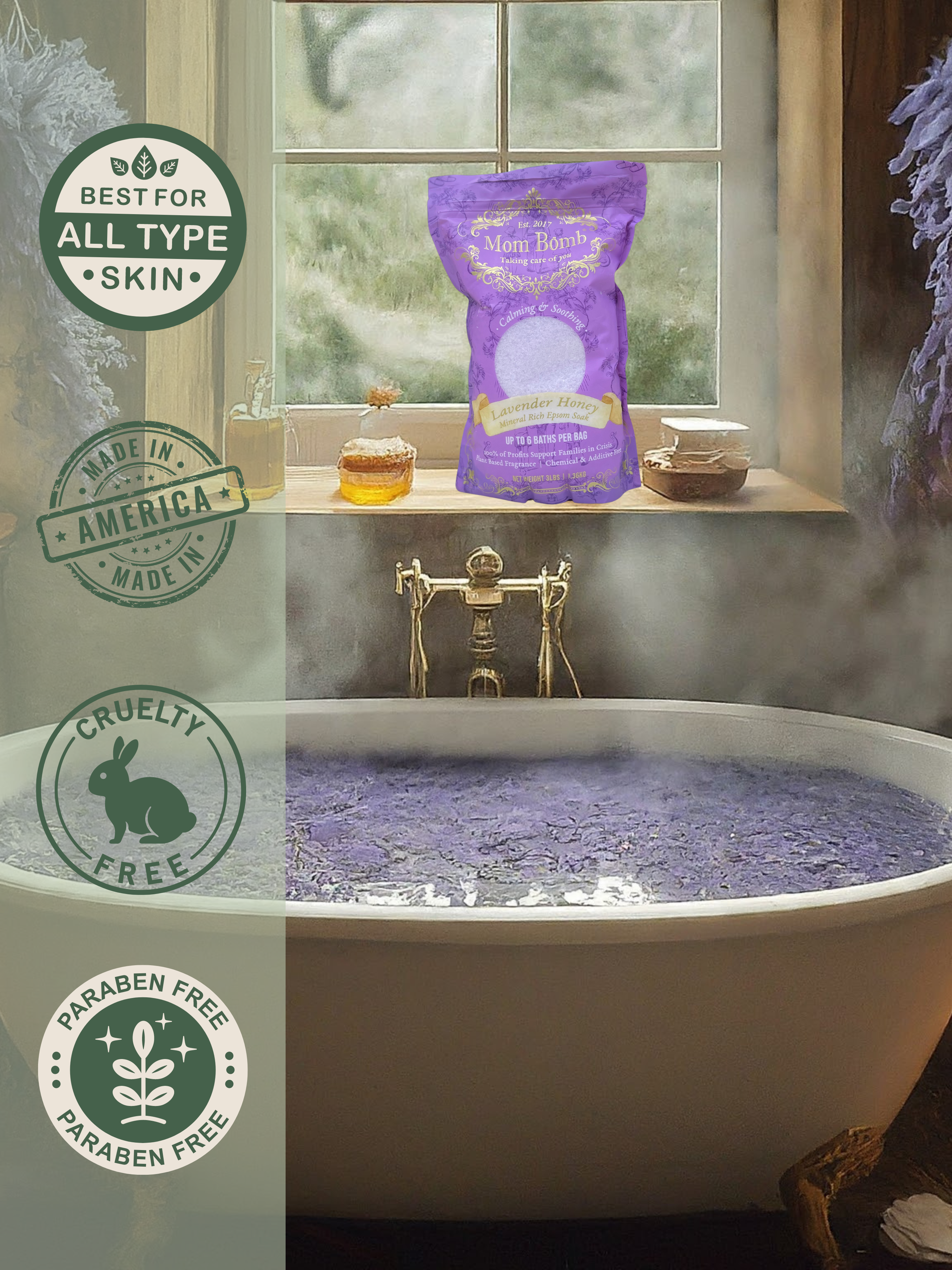 Lavender Honey Bath Soaks