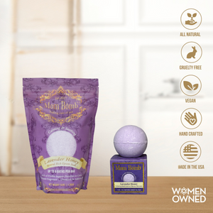 Lavender Honey Spa Bundle – Bath Soak & Bomb/Steamer Set