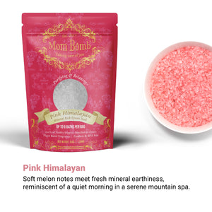 Pink Himalayan Bath Salt – refreshing mineral soak with melon notes and grounding earth tones