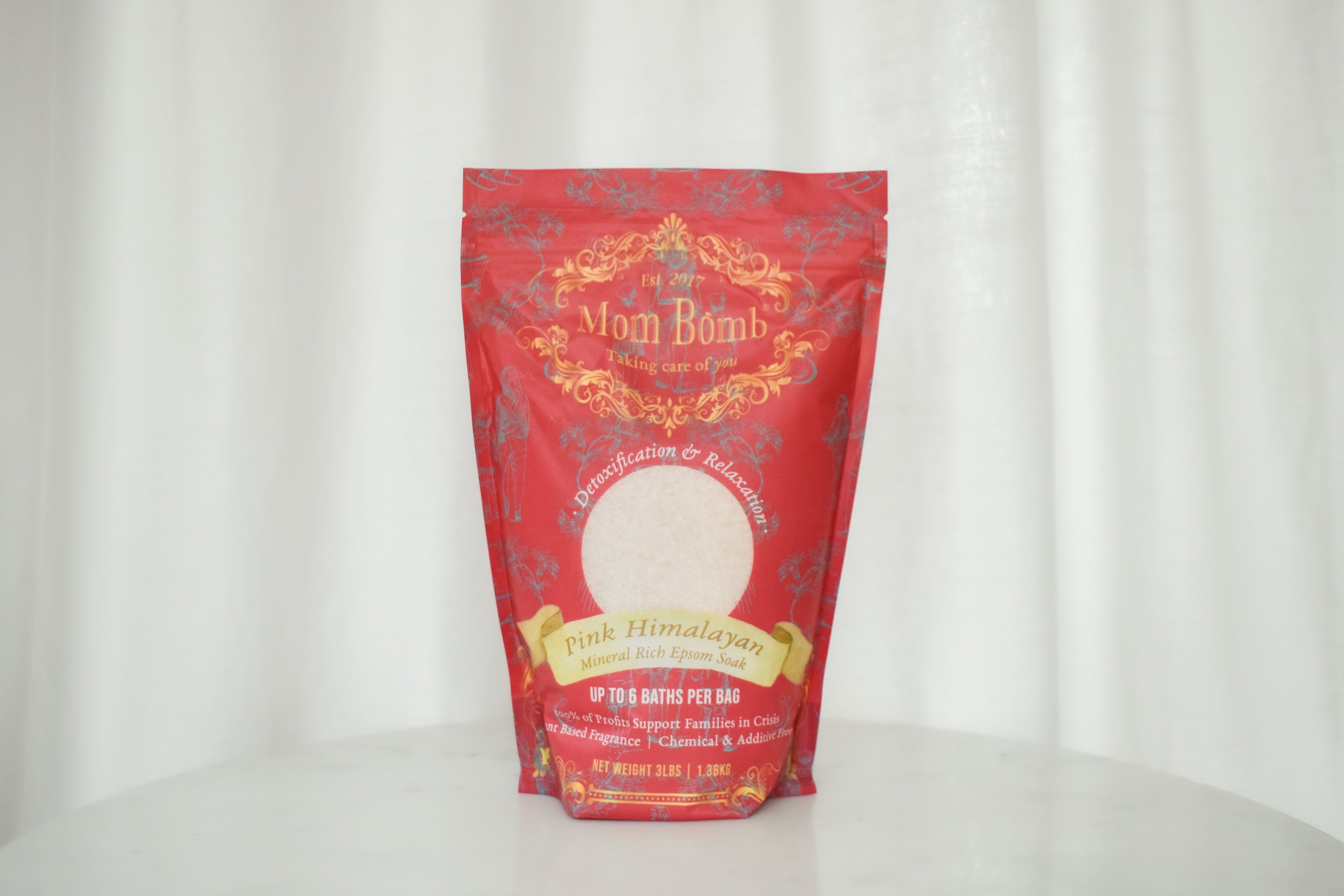 Mom Bomb Pink Himalayan Bath Soaks 3lb