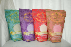 Better for You Big Soak Bundle by Mom Bomb -  1 each of our 3lb Better For You Salts includes Eucalyptus Rose, Lavender Honey, Coconut Lime, and Pink Himalayan