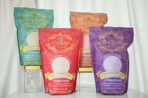 Better for You Big Soak Bundle by Mom Bomb -  1 each of our 3lb Better For You Salts includes Eucalyptus Rose, Lavender Honey, Coconut Lime, and Pink Himalayan