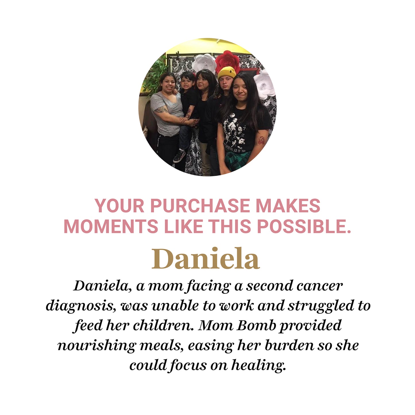 Daniela’s story – Real mom helped by Mom Bomb, sharing her experience with receiving emergency family assistance