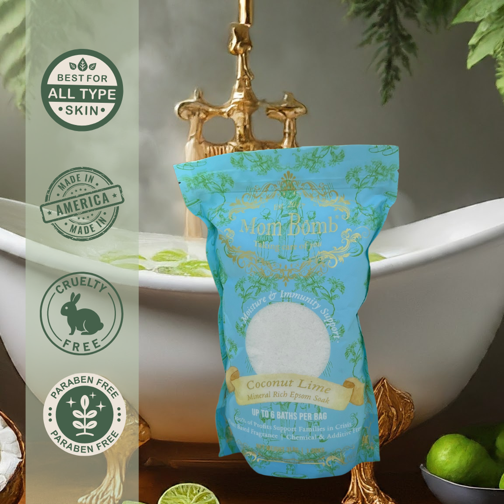 Mom Bomb Coconut Lime Bath Salt Two-Pack