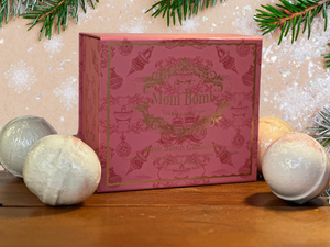 Mom Bomb Winter Solstice Bath Bomb Collection – Luxurious Scents to Warm Your Soul (Red Edition)