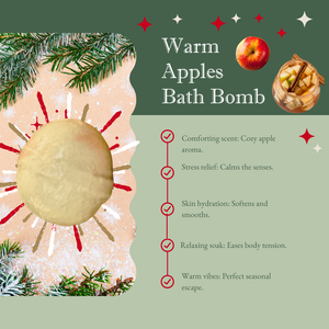 Mom Bomb Merry & Bright Bath Bomb Collection – Seasonal Scents to Warm Your Soul (Red Edition)