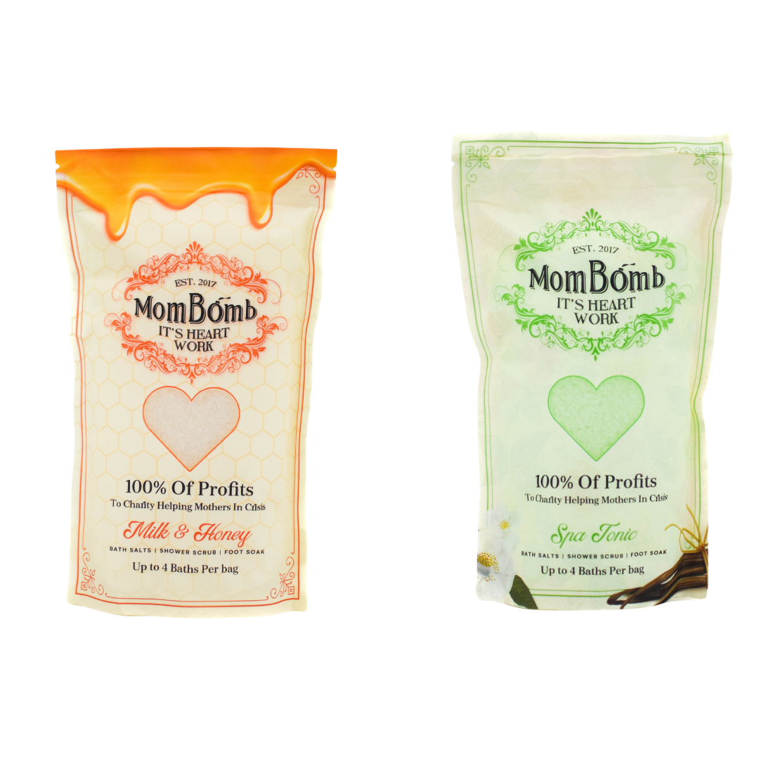 Milk & Honey + Spa Tonic Bath Salts Shower Soak Foot Scrub Combo