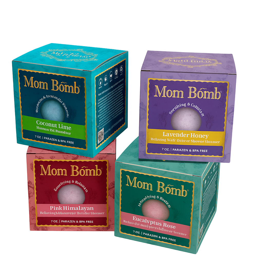 Bath Bomb & Shower Steamer – 7 oz | 4 Scents (Eucalyptus Rose, Lavender Honey, Coconut Lime, Pink Himalayan)