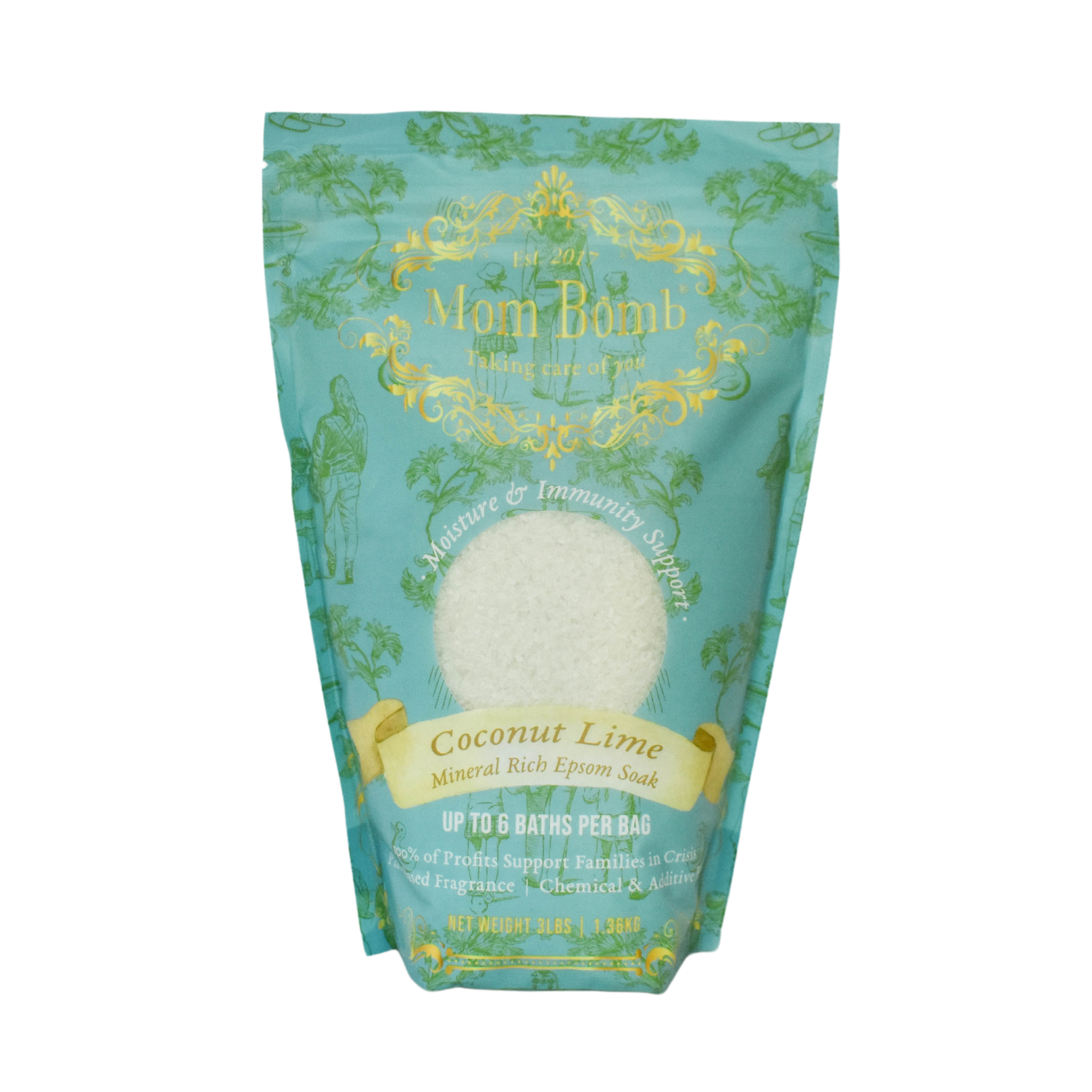 Mom Bomb Coconut Lime Bath Salt Two-Pack