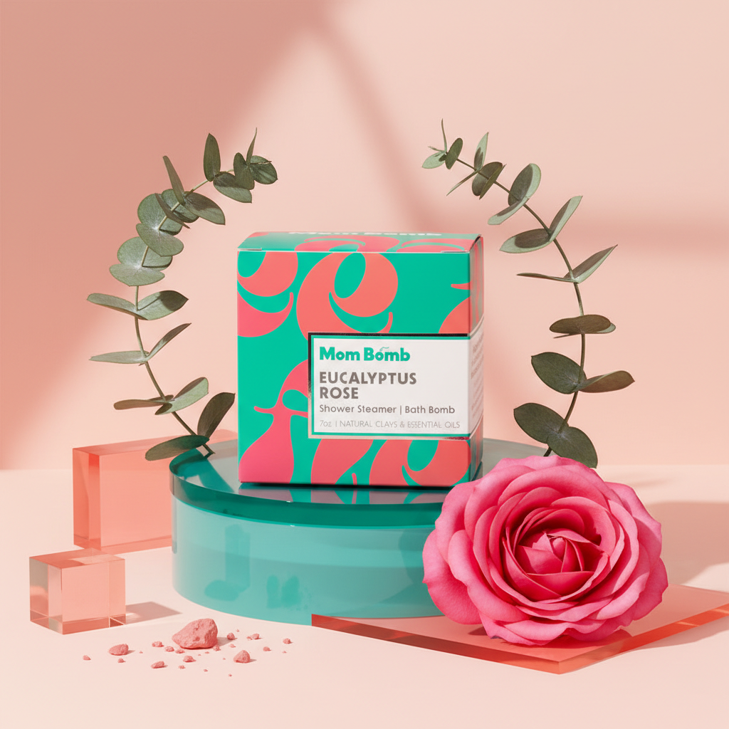 Eucalyptus Rose 7oz Dual-Use Bath Bomb & Shower Steamer