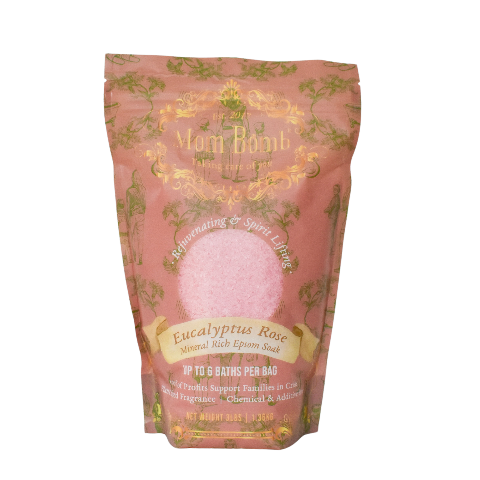 Eucalyptus Rose Bath Soak – 3 lb Bag | Mineral-Rich Relaxation
