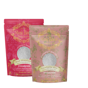Renew & Restore Spa Epsom Salt Duo – Pink Himalayan & Eucalyptus Rose Bundle (3 lb Each)