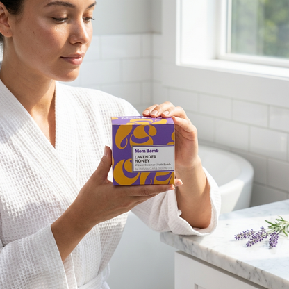 Lavender Honey 7oz Dual-Use Bath Bomb & Shower Steamer