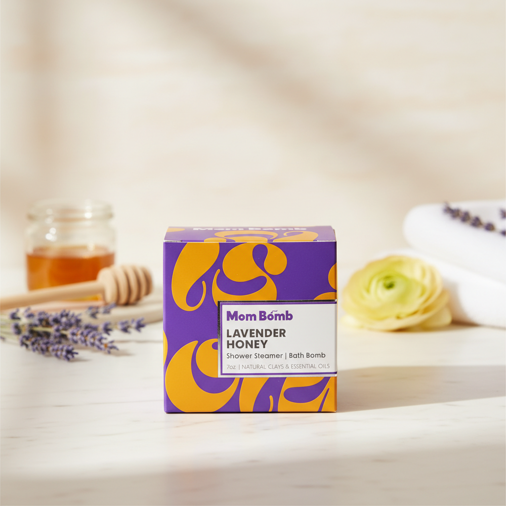 Lavender Honey 7oz Dual-Use Bath Bomb & Shower Steamer