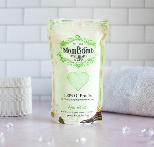 Spa Tonic Bath Salts Shower Scrub Foot Soak - Mom Bomb