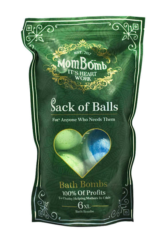 SACK OF BALLS - Six Large Bath Bombs Everyone will Love!