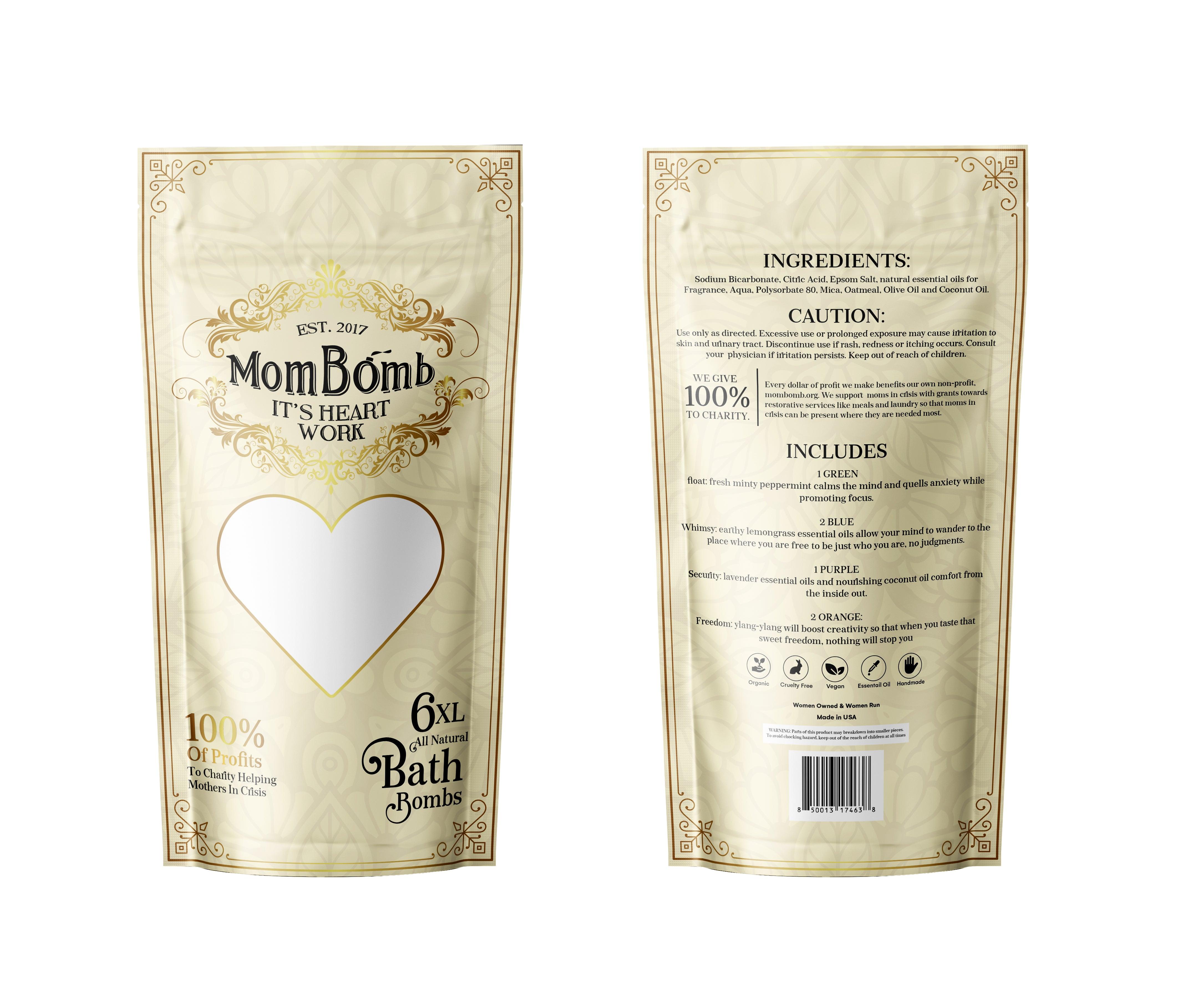 XL ALL NATURAL Bag of 6 - Mom Bomb Store 